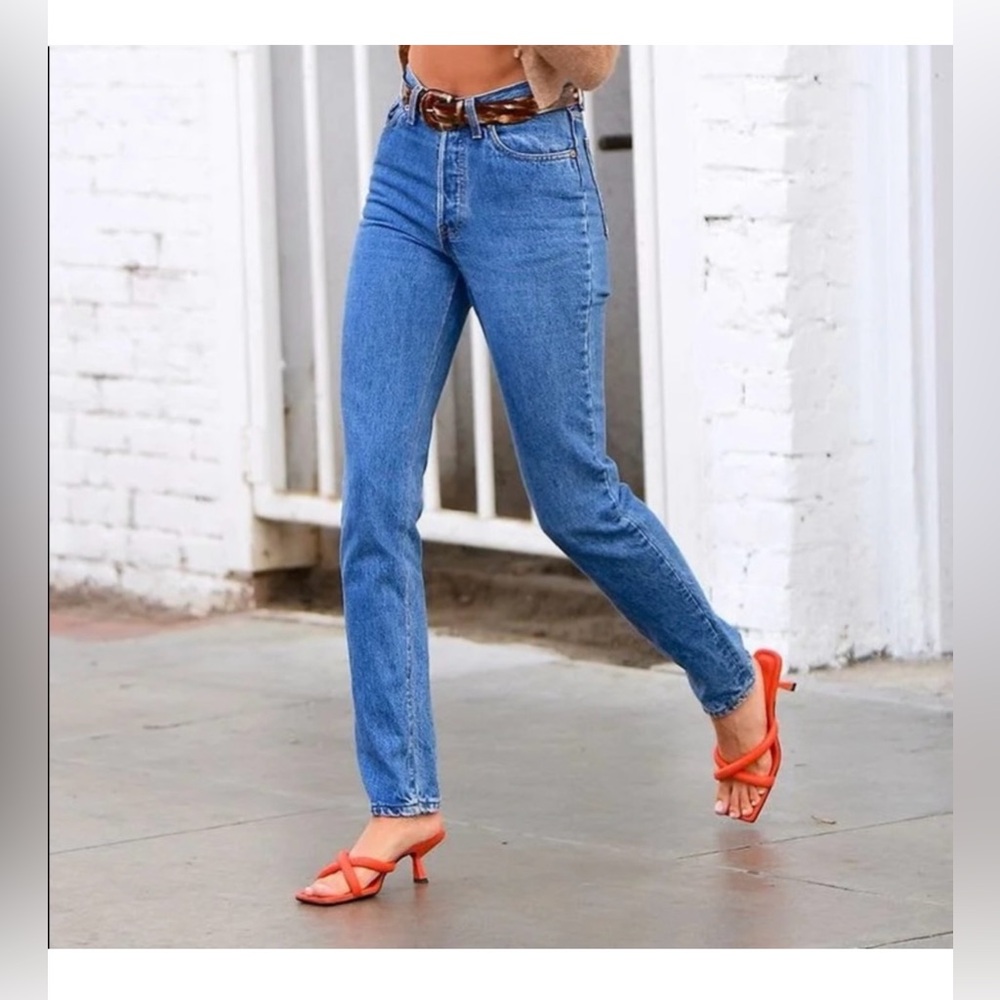 Levi’s 501s jive ship as seen on Hailey Bieber